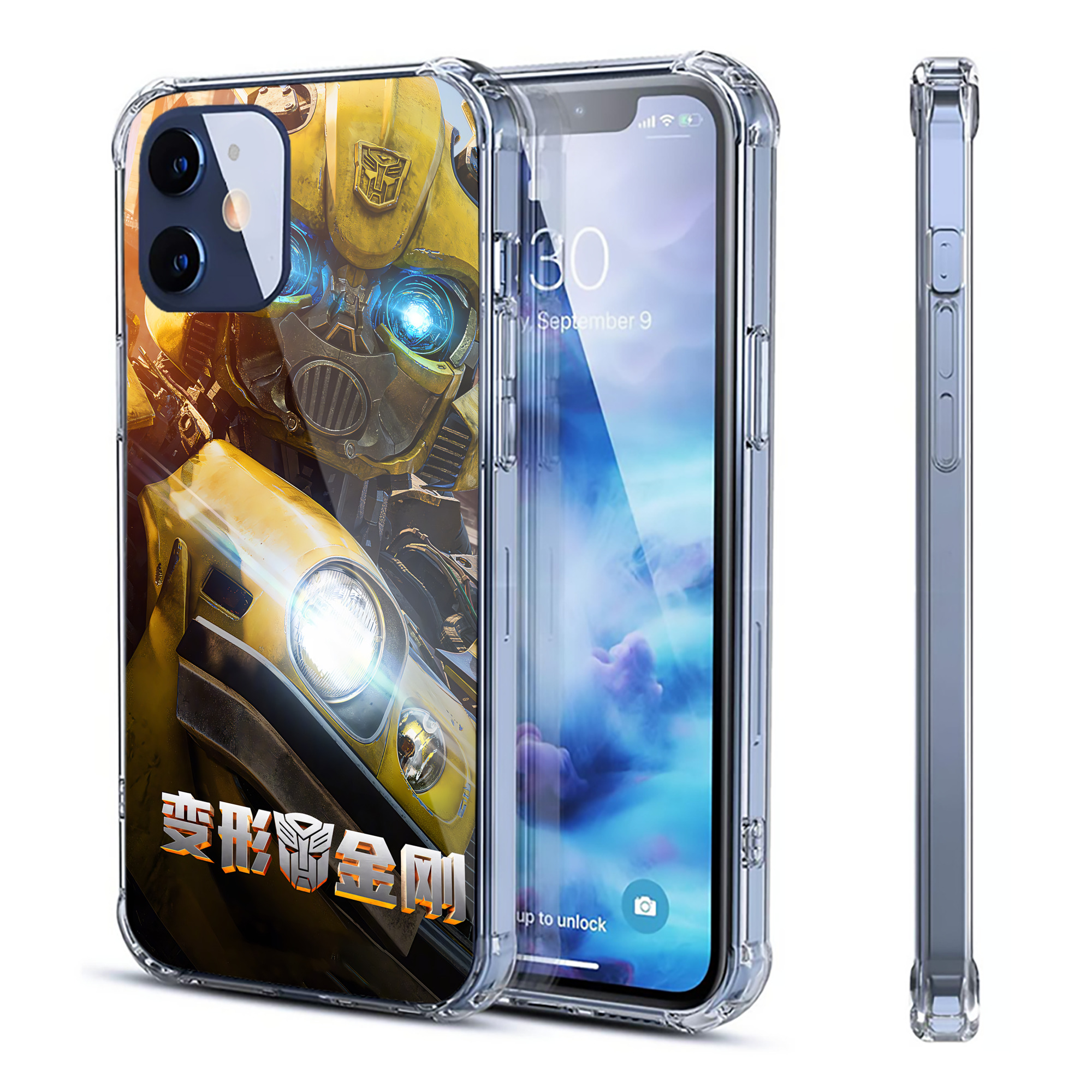 （画像用） Transformers トランスフォーマー 【iPhone 12シリーズ対応】透明スマホケース（クリアソフトケース）